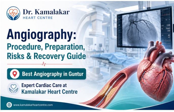 Angiography: Procedure, Preparation, Risks & Recovery Guide — Best Angiography in Guntur, Dr. Kamalakar Heart Centre.