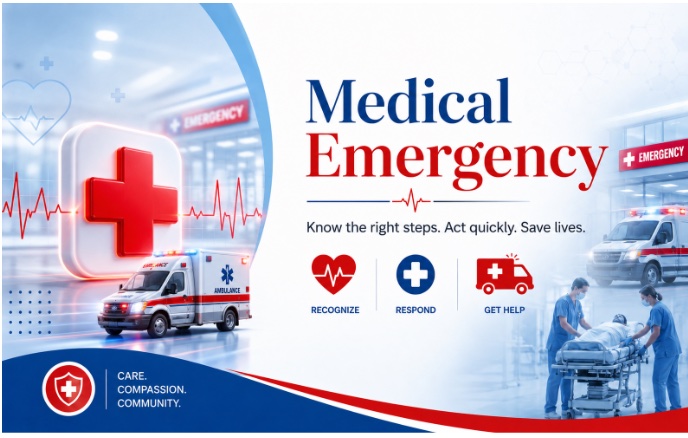 Medical Emergency — Know the right steps. Act quickly. Save lives. Recognize, Respond, Get Help.