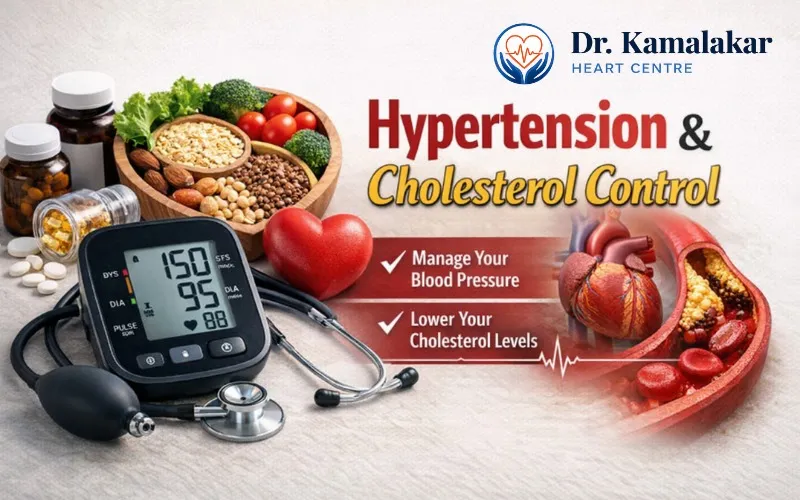 Hypertension and cholesterol treatment at Kamalakar Heart Centre, Guntur